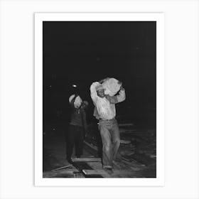 Untitled Photo, Possibly Related To Stevedores Handling Drum, New Orleans, Louisiana By Russell Lee 1 Art Print