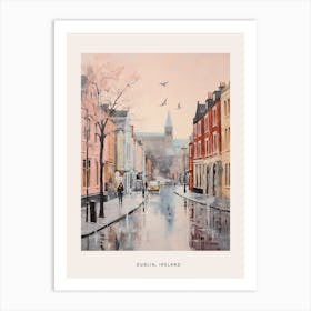 Dreamy Winter Painting Poster Dublin Ireland 3 Art Print