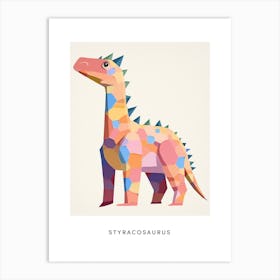 Nursery Dinosaur Art Styracosaurus 1 Poster Art Print