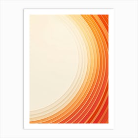 Abstract Orange Background Art Print