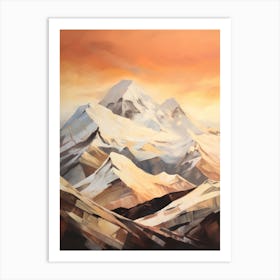 Vinson Massif Antarctica 7 Mountain Painting Art Print