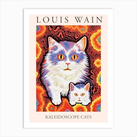 Louis Wain, Kaleidoscope Cats Poster 14 Art Print