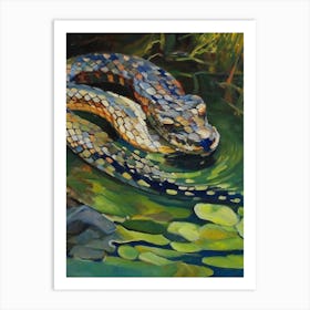 Northern Water Snake Painting Art Print