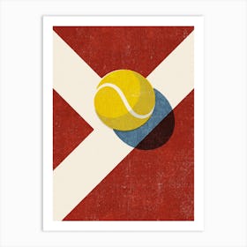 Balls Tennis Clay Court Art Print