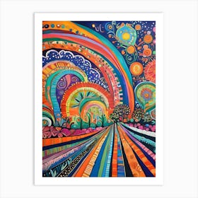 Rainbows In The Sky-Reimagined 1 Art Print