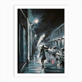 Rainy Night Art Print