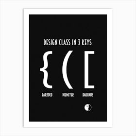 BAUHAUS KEYS Art Print