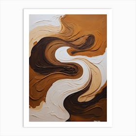 Chocolate Swirls Art Print