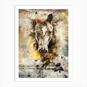 Poster Horse Wild Animal Illustration Art 03 Art Print