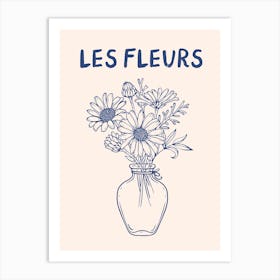 Les Fleurs Flower Vase 1 Art Print