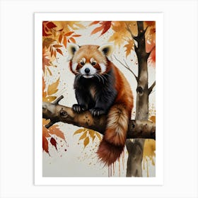 Red Panda 4 Art Print