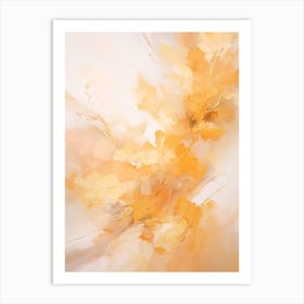 Autumn Gold Abstract Painting 5 Art Print