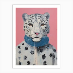 Snow Leopard Art Print