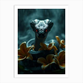 Cobra In The Rain Art Print