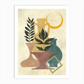 Vases And Plants 11 Art Print