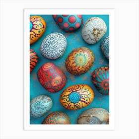 Painted Easter Eggs Art Print