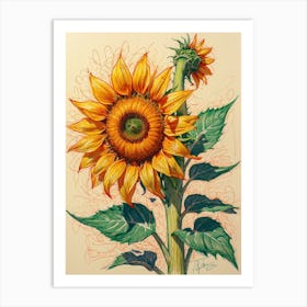 Sunflower 6 Art Print