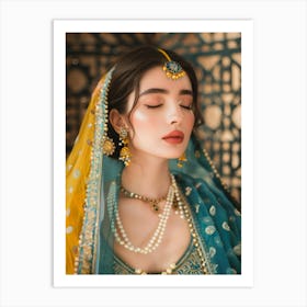 Pakistani Bride Art Print