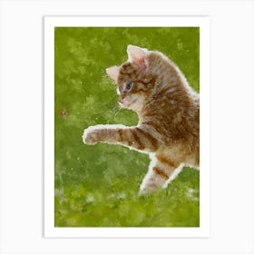 Cat Naughty Art Print