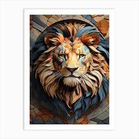 Lion Head 2 Art Print