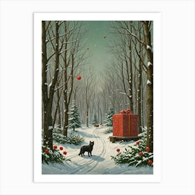 Giant Christmas Present Art Print