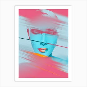 Abstract Portrait Of A Woman 5 Art Print