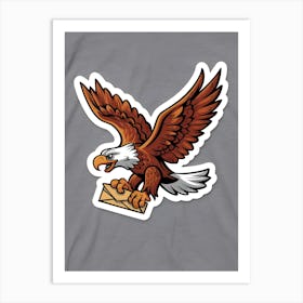 Eagle With Envelope Art Print