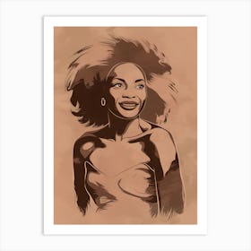 An Empowered African Woman Art Print