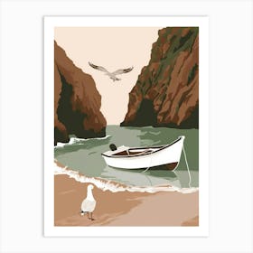 Boat On The Beach 5 Art Print