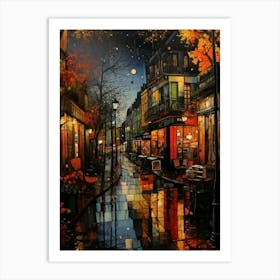 Paris At Night Art Print