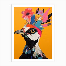 Bird With A Flower Crown Lapwing 4 Art Print