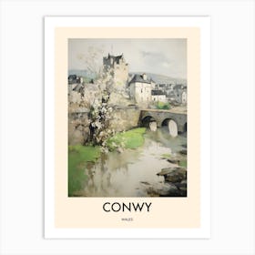 Conwy (Wales) Painting 2 Travel Poster Art Print