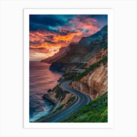 Sunset On The Coast 1 Art Print