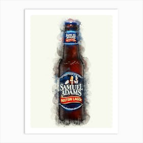 Sam Adams Black Lager Art Print