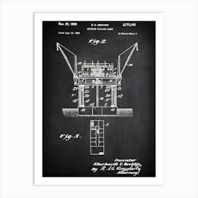 Oil Drilling Barge, Oil Rig Blueprint,Oil Rig Decor, Off Shore Drilling Rig, Oil Field Gift,Drilling Rig, Oil Rig Art, Oil Rig Print, Co7471 Art Print