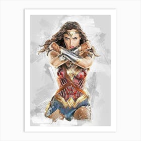 Wonder Woman Painting Art Print