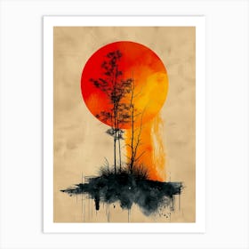 Sunset Canvas Print 1 Art Print