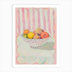 Oranges In A Bowl Art Print