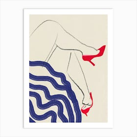 Woman's Legs Art Print