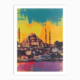 Retro Photo Style Of Istanbul 3 Art Print