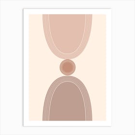 Calming Abstract Painting in Neutral Tones 12 Art Print