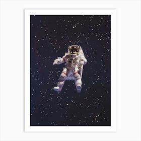 Astronaut In Space Art Print