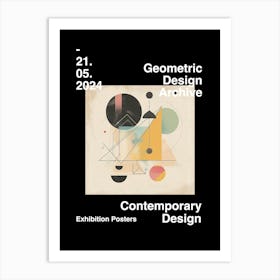Geometric Design Archive Poster 09 Art Print