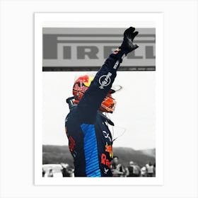 Pole Position Qualifier Max Verstappen Of The Netherlands Art Print