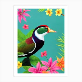 Wood Duck Tropical bird Art Print