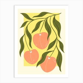 Peach Tree Art Print