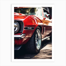 Close Of American Muscle Car 014 Art Print