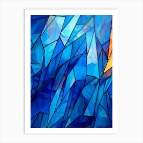 Colourful Abstract Geometric Polygons 11 Art Print