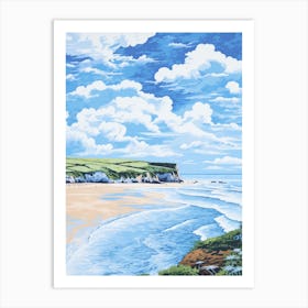 Barafundle Bay Beach Pembrokeshire Wales 1 Art Print