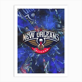 New Orleans Pelicans 1 Art Print